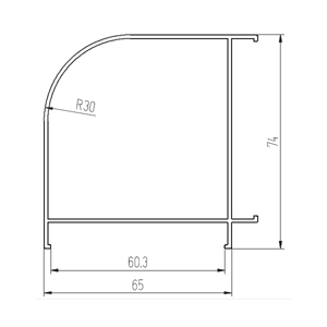 ESQU/02X 6,0м. Угловой профиль 60x60 (12 м/п в уп.)