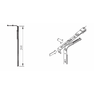 Угловой удлинитель 1200, (1к-10шт)